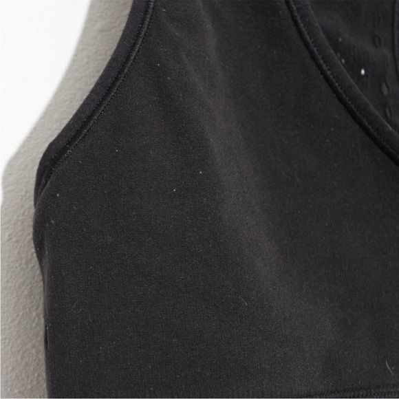 Lululemon Racerback V-Neck Sports Bra Lasercut Black Size 6 - Picture 5 of 9